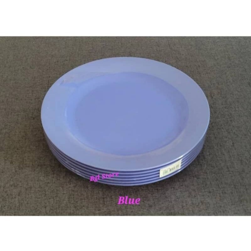 8 9 10 Gware Plastic Round Shallow Plate Rim Plate Pinggan