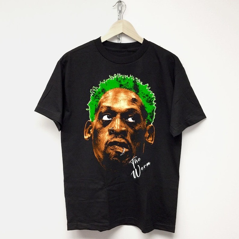 Dennis Rodman T Shirt Vintage Big Face Rap Tee Merch Concert Mike Tyson Travis Scott Drake 