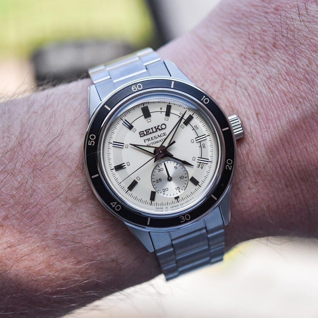 Seiko Presage SSA447J1 60's Style Cream Automatic Analog Japan Men's ...