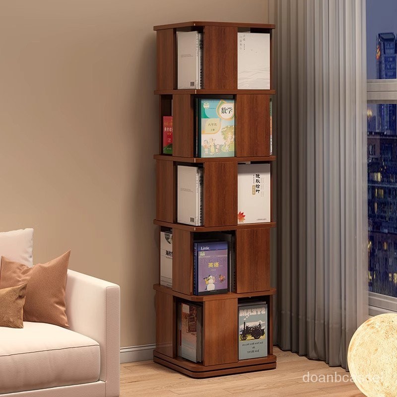 Get gifts/HY-6/Rotating Bookshelf360Floor Storage Rack Living Room ...
