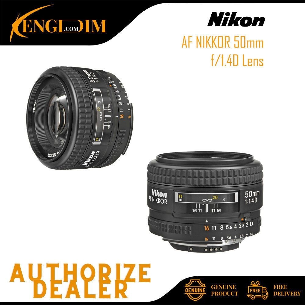 Nikon AF NIKKOR 50mm f/1.4D Autofocus Lens (Nikon Malaysia Warranty ...