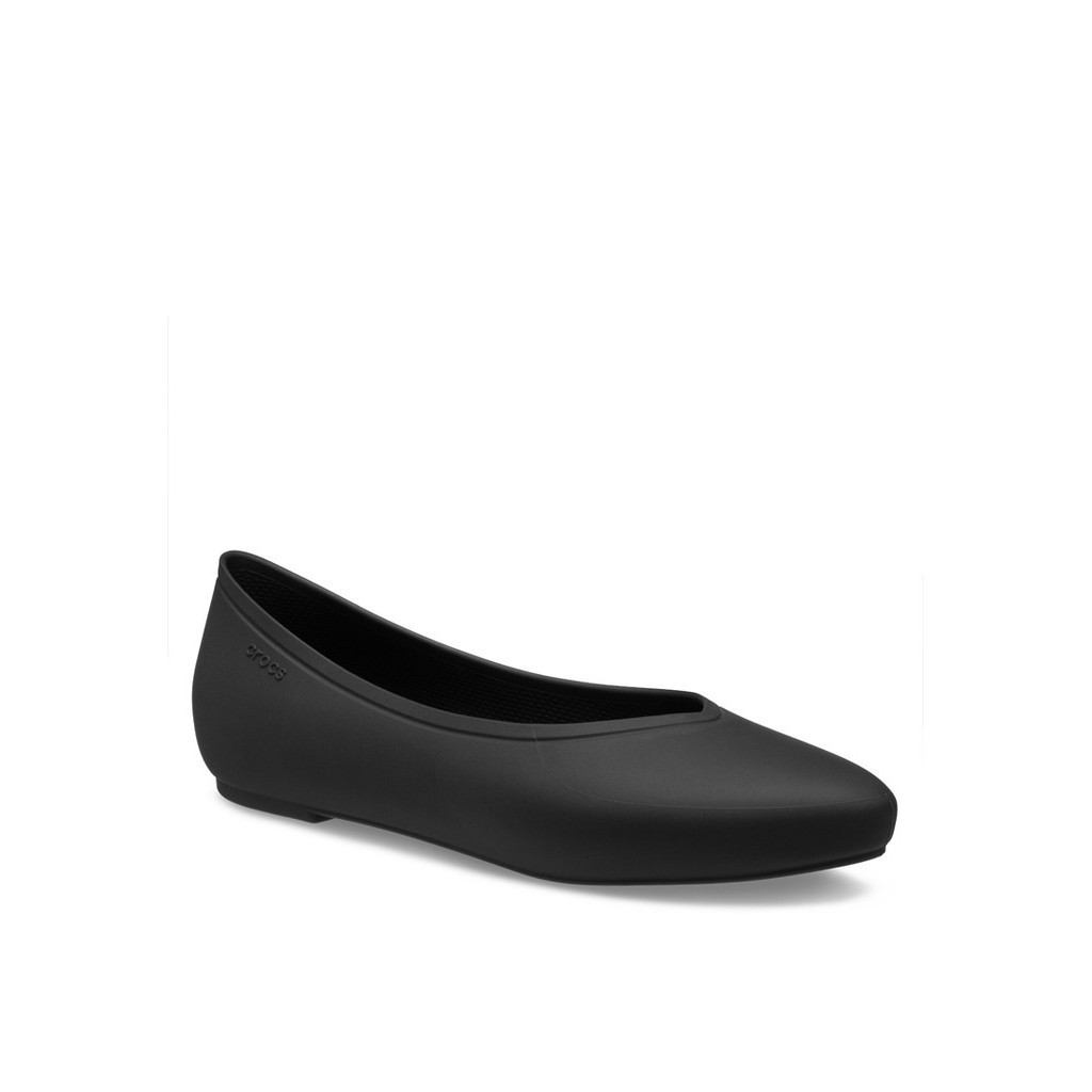 Crocs Brooklyn Pointed Flats Female Black Shopee Malaysia