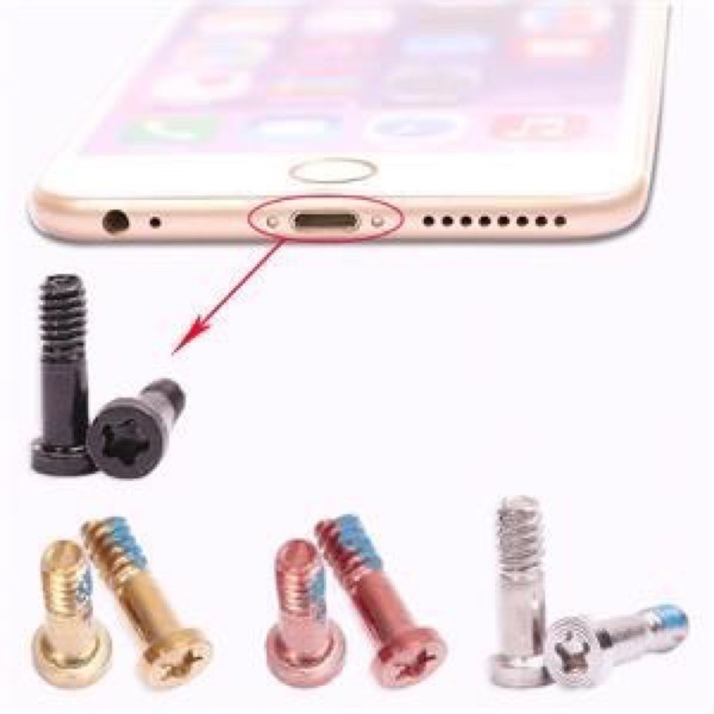 IP 6 / 7 / 8 PLUS BOTTOM SCREW LCD SCREW 1 SET 2pcs | Shopee Malaysia