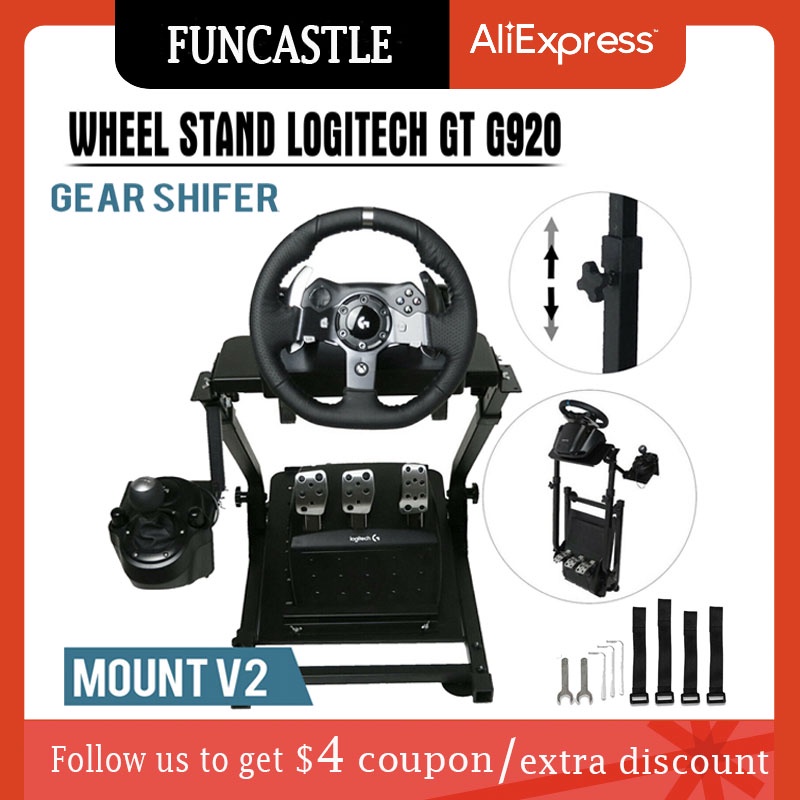 Driving Racing Simulator Cockpit Steering Wheel Stand For Logitech G920