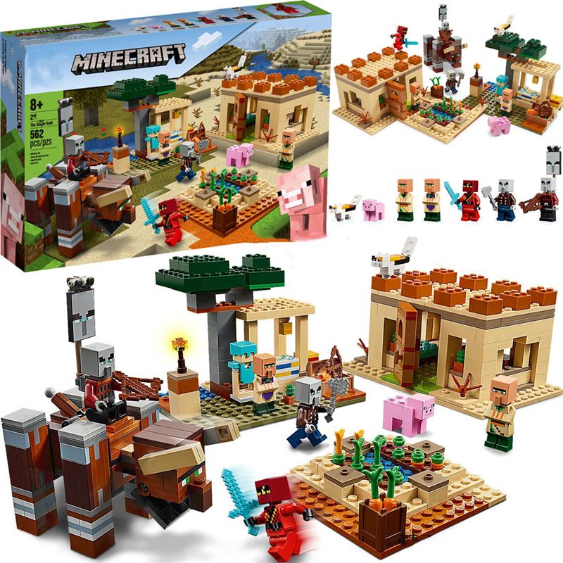 minifigure Minecraft is compatible with LEGO disaster villagers raid