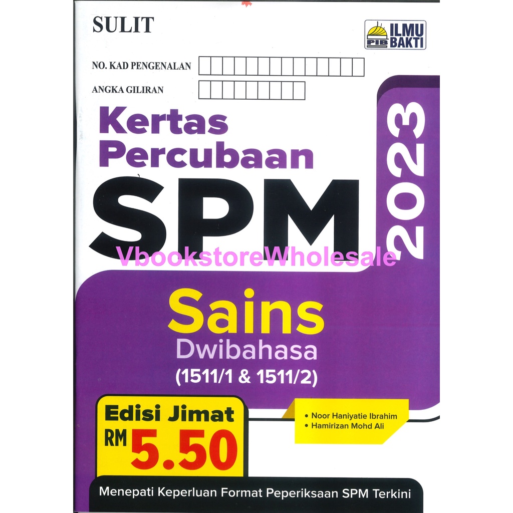 Ilmu Bakti Kertas Percubaan Spm Sains 2023 Shopee Malaysia