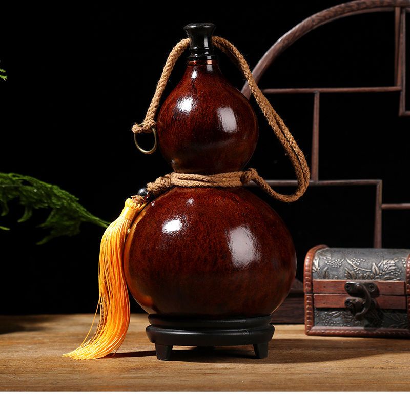 Wine gourd wine jug filled with wine and water large one pou酒葫芦酒壶装酒装水大号 ...