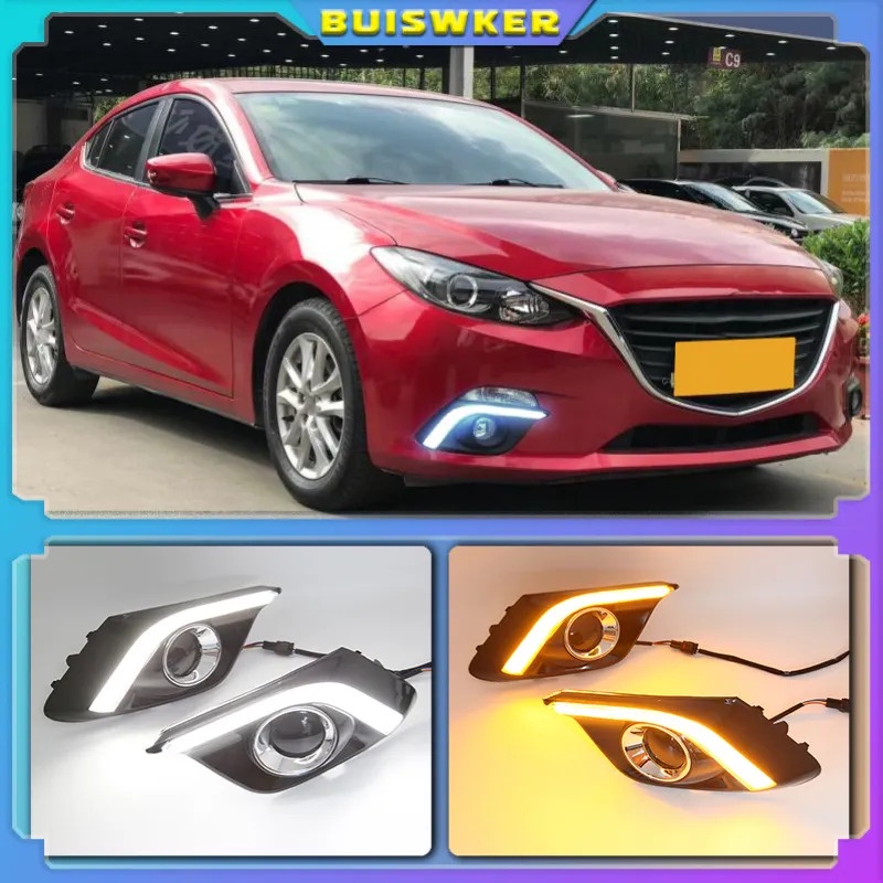 2Pcs DRL For Mazda 3 Mazda3 Axela 2014 2015 2016 LED Daytime Running