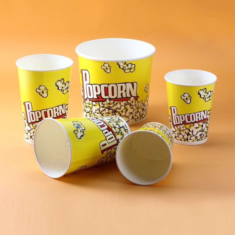 KY& Fixed Disposable Popcorn Fiber Drum Popcorn Bucket Popcorn Cup