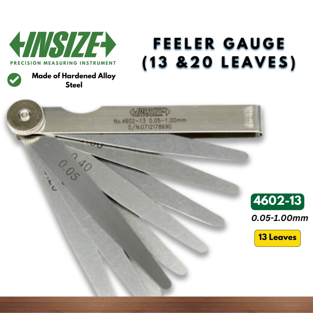 50cm 20 Blades Feeler Gauge Metric Gap Filler Thickness Gage Measurment  Tool 0.05 To 1mm Newest High Strength Metric Long Feeler - AliExpress