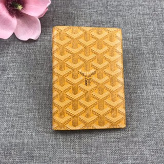 Goyard passport holder top yellow