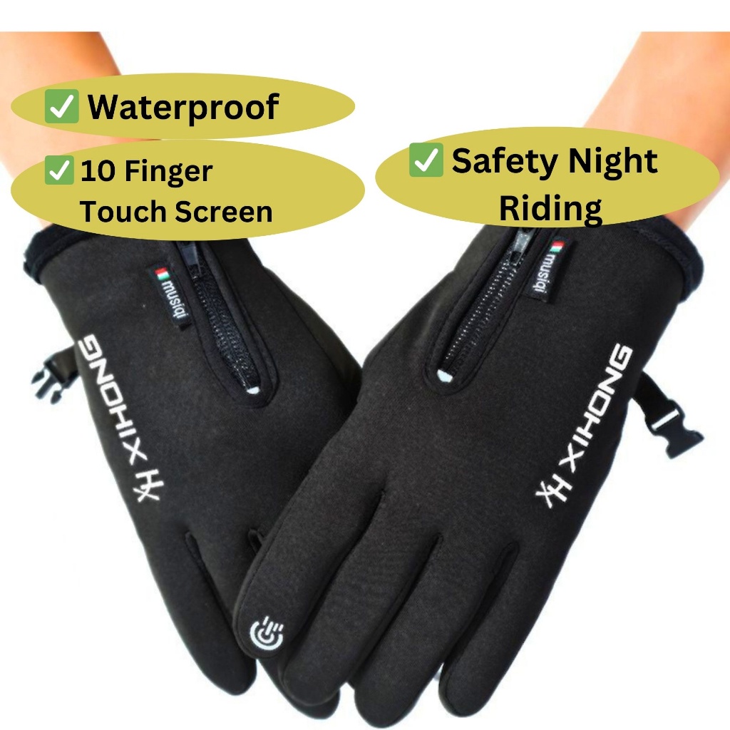 Waterproof Keep Warm Winter Touch Screen Sports Motorcycle Riding