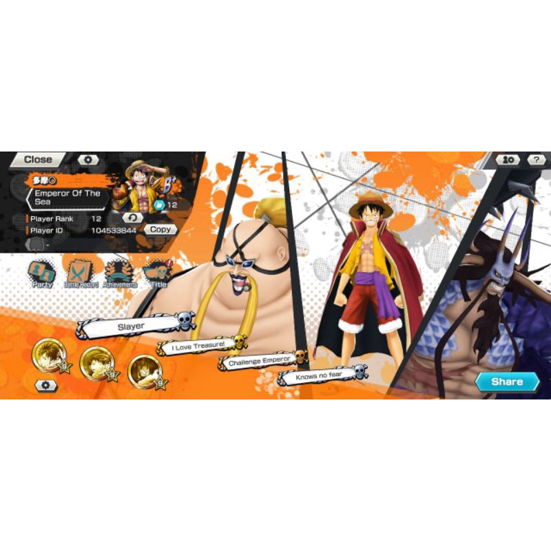 One Piece Bounty Rush 2 EXTREME Figure Luffy MAX lvl Hybrid Kaido