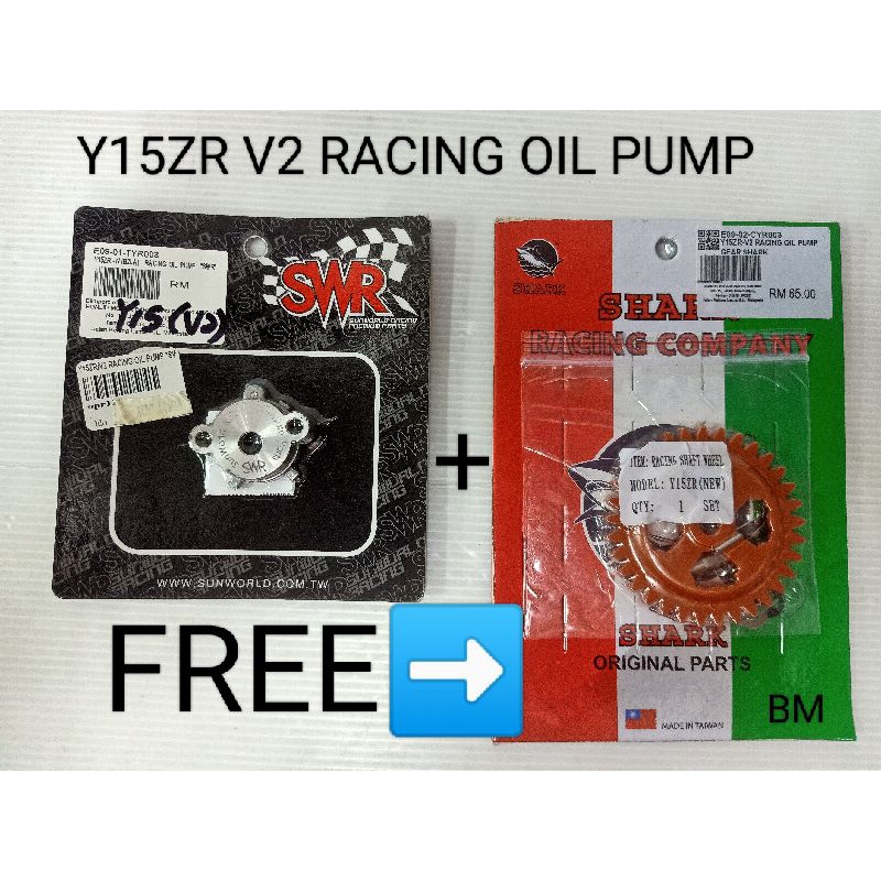 RACING OIL PUMP SWR LC135 Y15ZR-V1 Y15ZR-V2 RS150/RSX150 100% ORIGINAL ...
