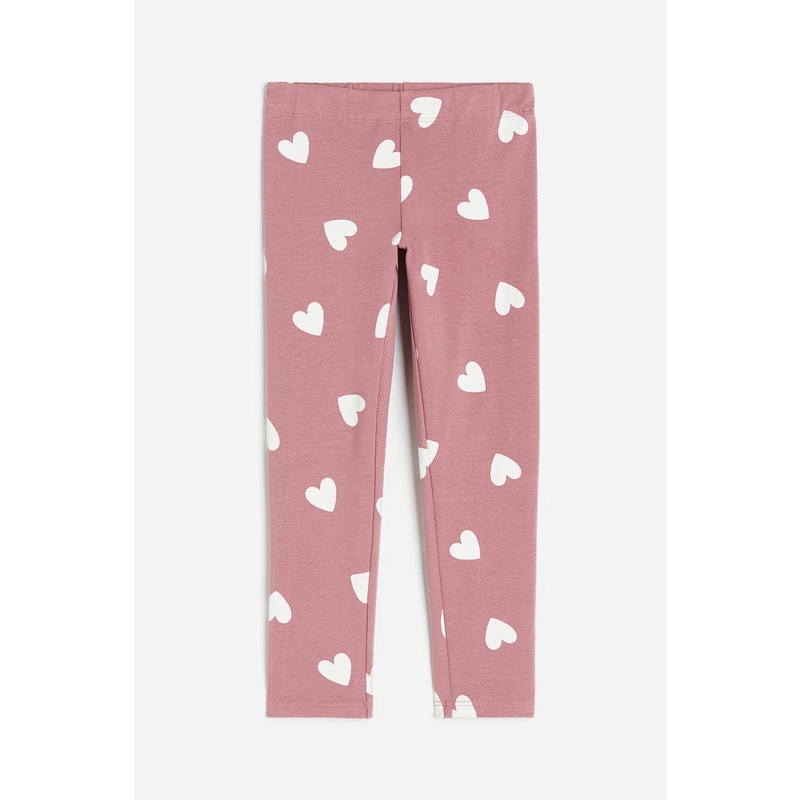 H&M - Brushed-inside leggings - Pink Medium Dusty