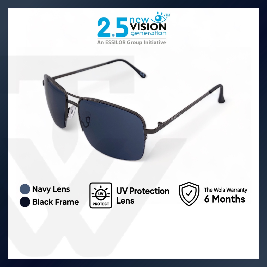 Months Warranty Nvg By Essilor Men S Aviator Frame Black Metal Uv Protection Sunglasses