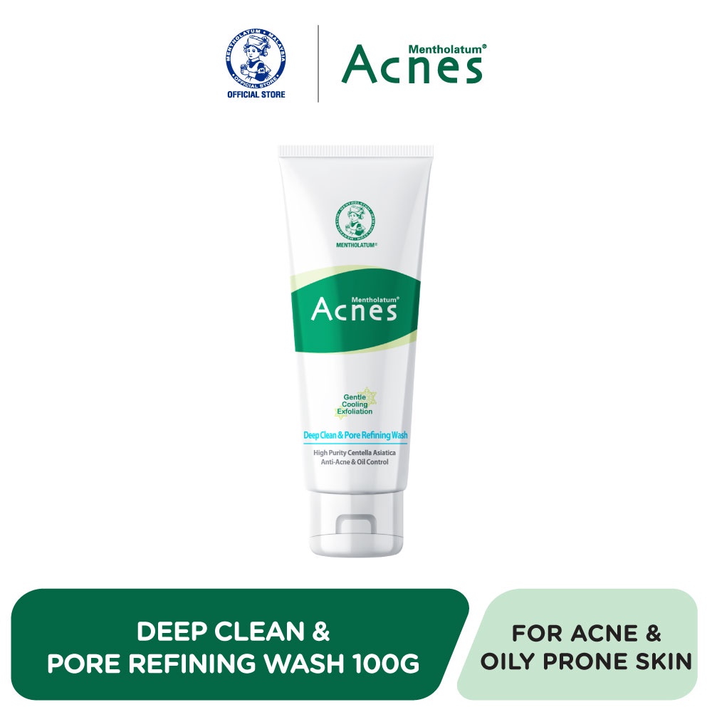 Mentholatum Acnes Deep Clean & Pore Refining Wash (100g) | Shopee Malaysia