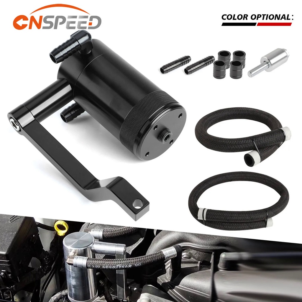 Kyostar Black New Model Billet Oil Catch Can For Dodge Charger Challenger Chrysler 300 5 7l 6 4l Hemi Technology Z Bracket Scat Pack