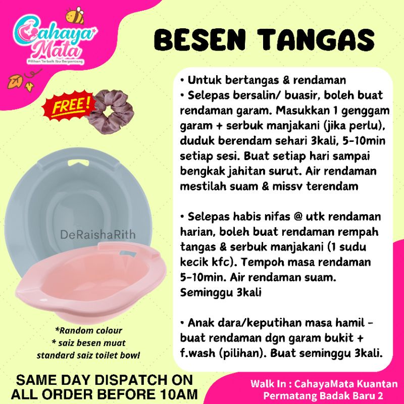 Set Rendaman Sitz Bath Ibu Hamil Set Bertangas Bersalin Manjakani Garam