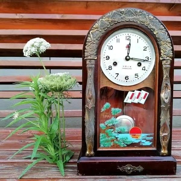 Oldfashioned Pure Copper Movement Mechanical Desk Pendulum Clock