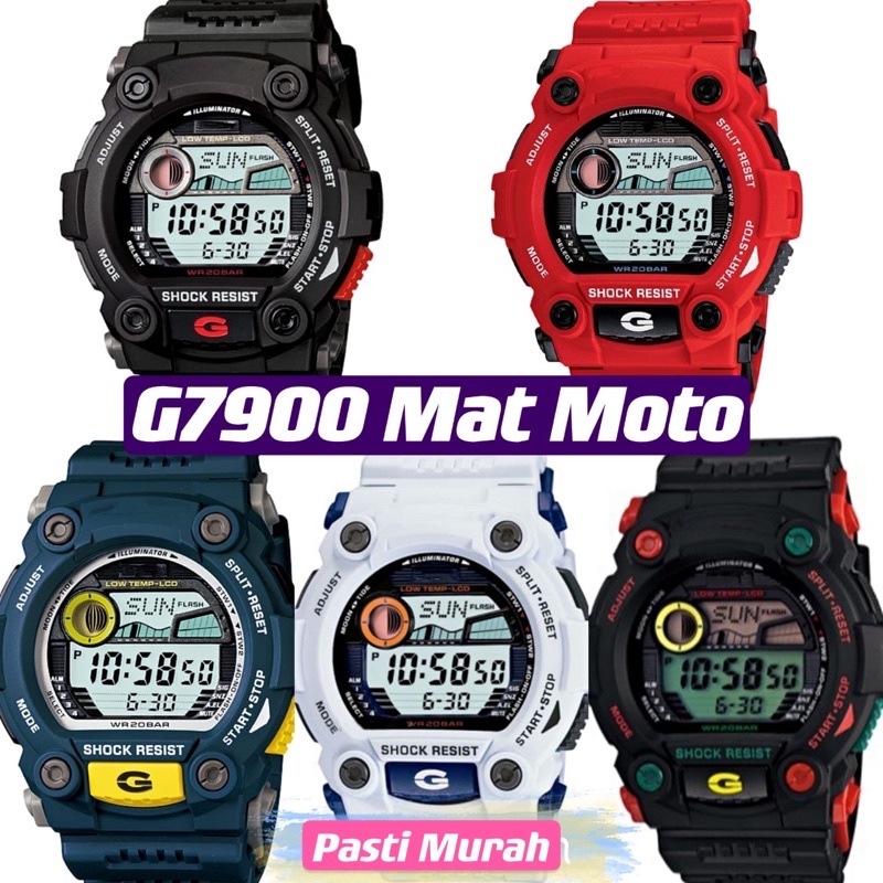 Jam mat moto discount putih