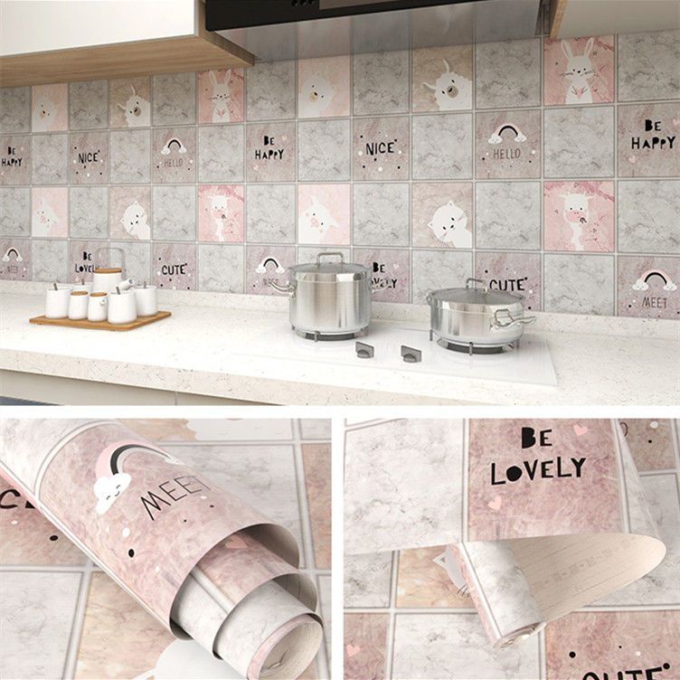 Kitchen Wallpaper Kitchen Greaseproof Sticker SelfAdhesive Fireproof