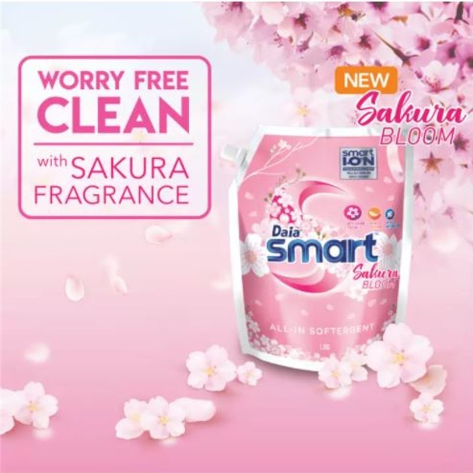 DAIA Smart All-in Softergent Sakura Bloom 1.5kg | Shopee Malaysia