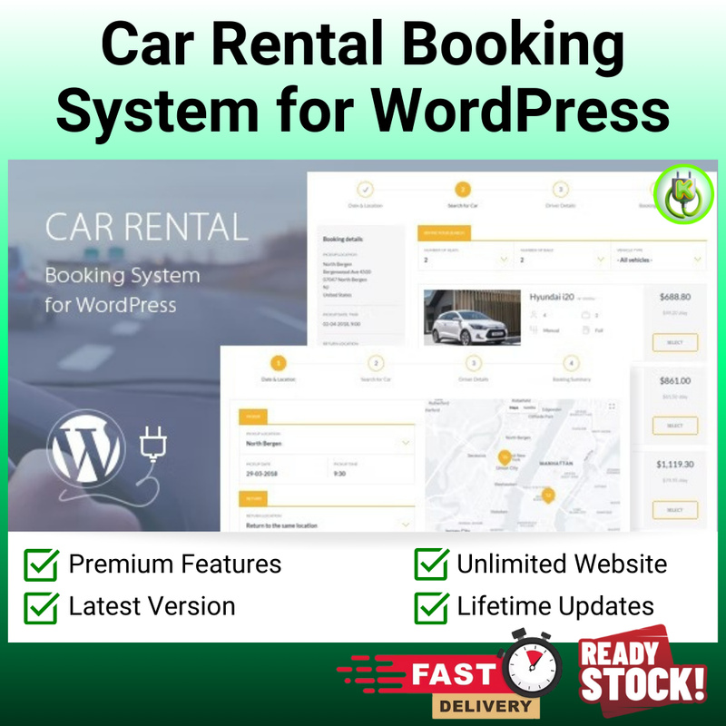 [Free Updates] Car Rental Booking System for WordPress [Premium