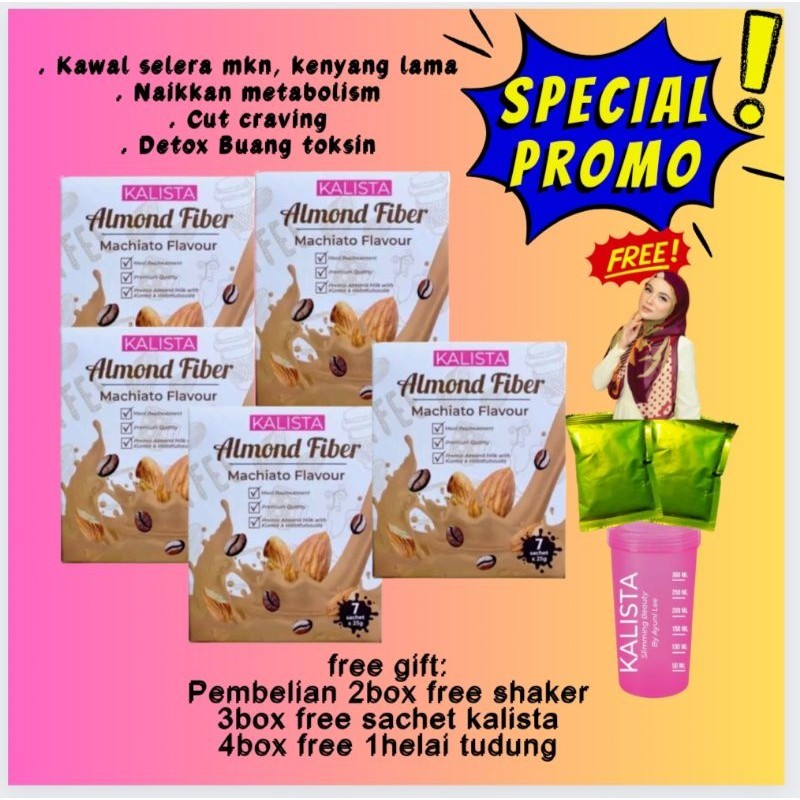 Kalista Almond Fiber Original HQ Shopee Malaysia