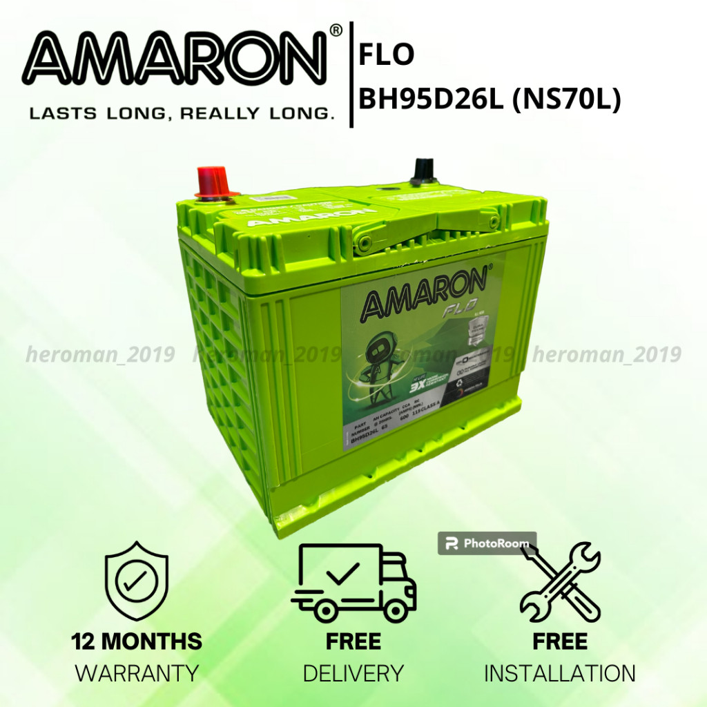 AMARON FLO | BH95D26L | NS70L | TOYOTA VELLFIRE ALPHARD ESTIMA | Car ...