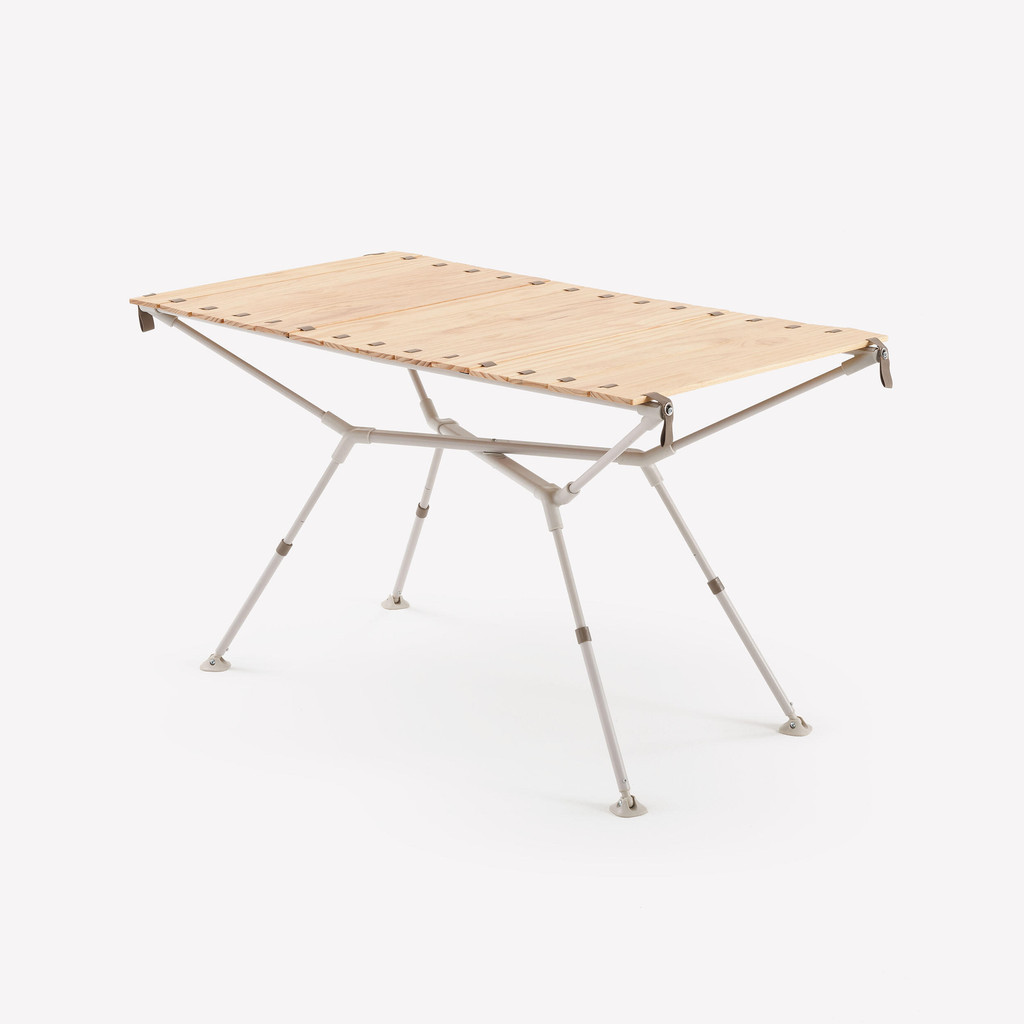 Decathlon Camping Compact Camping Table 4 6 People Wooden Top Storage Pocket Foldable Portable Quechua Shopee Malaysia