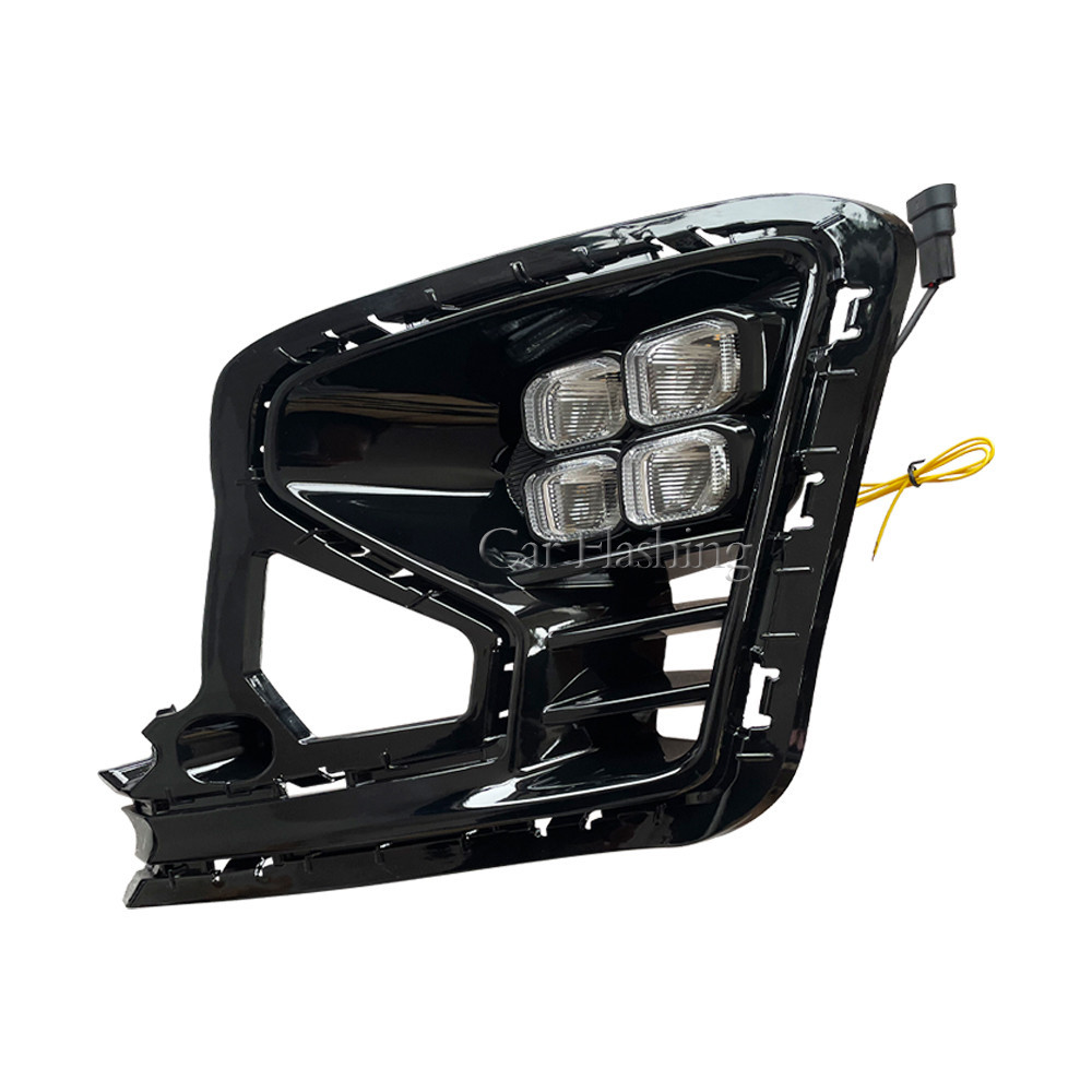 Car Front Bumper DRL For Kia RIO 2022 2023 LED fog lamp cover daytime ...