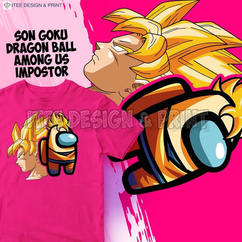 Baju Son Goku Dragon Ball Anime Hero Boy Girl Shirt Kemeja Budak Lelaki 