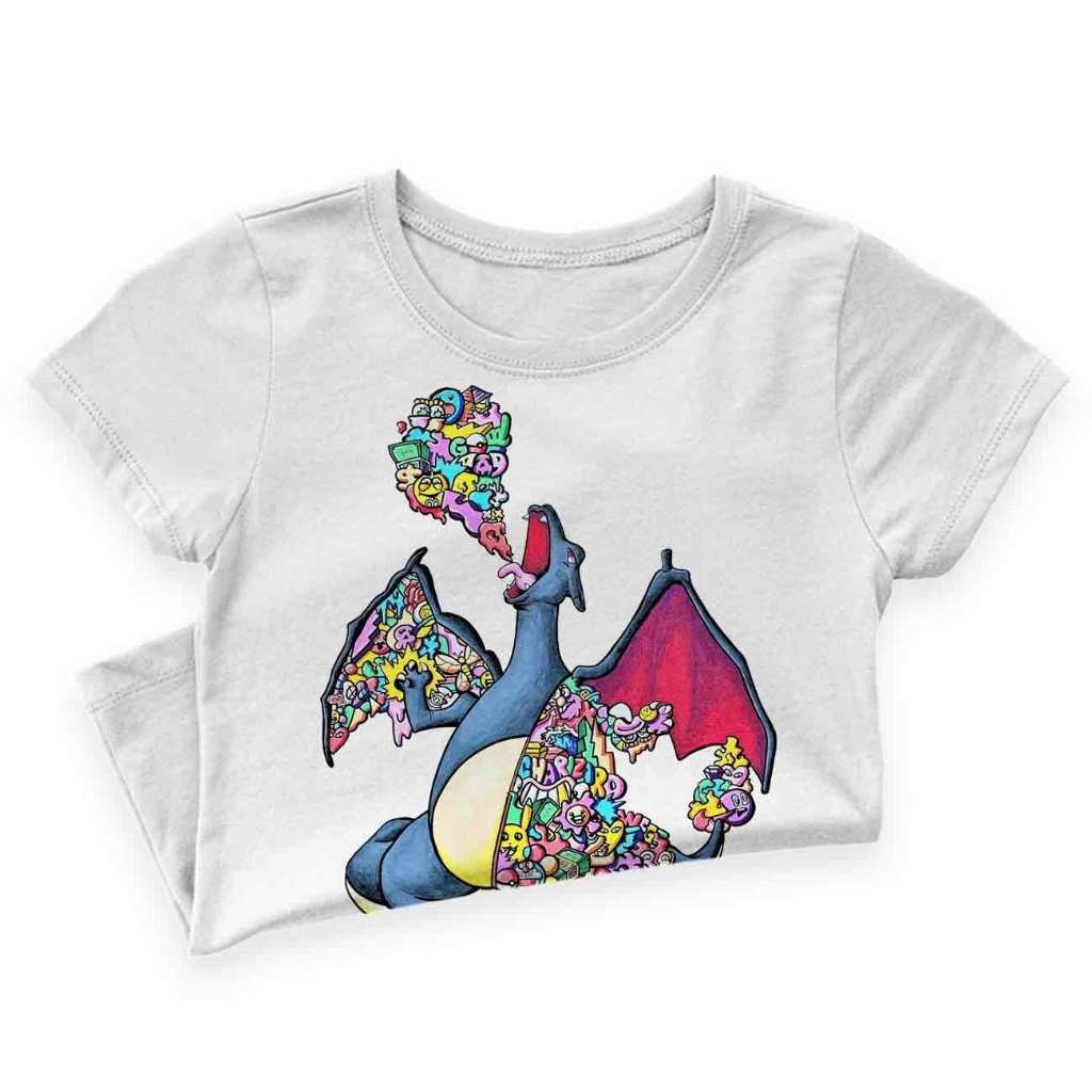 Baju Pokemon Dragon Tee Cartoon Fashion Shirt Lelaki Tshirt Budak Anime 