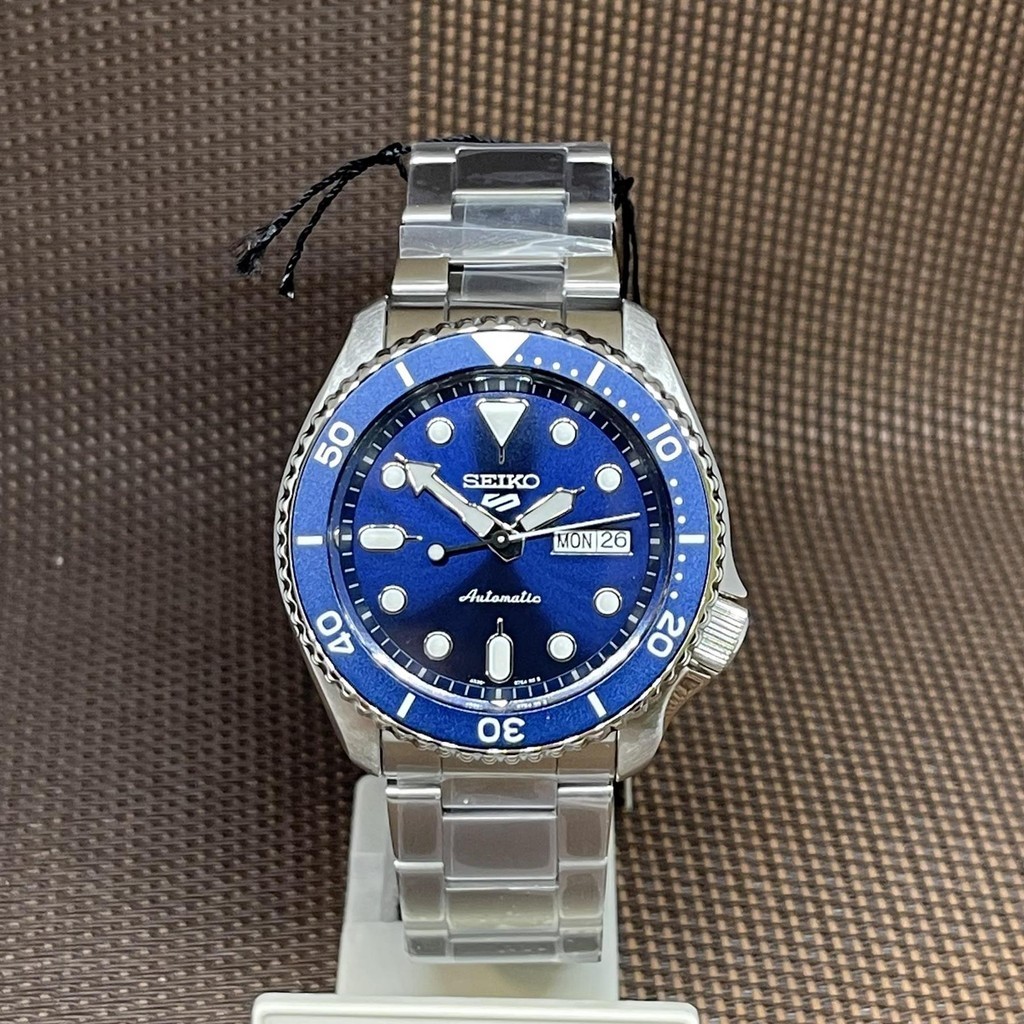 Seiko 5 Sports SRPD51K1 Blue Automatic Stainless Steel Bracelet Men ...