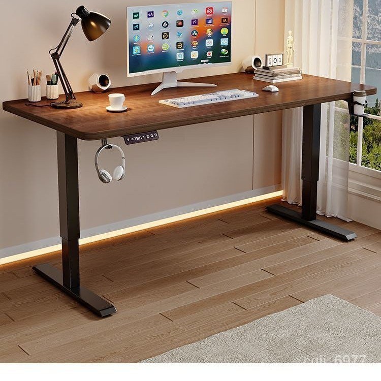 Get 7% coupon+gift】d Wood Electric Lifting Table Home Study Desk ...