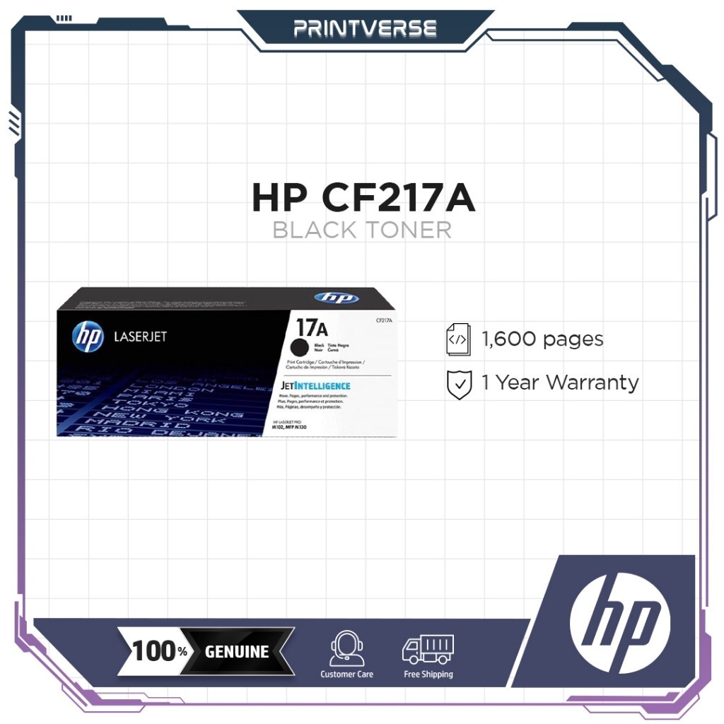 HP CF217A 217A 17A Original Laserjet Mono Toner Cartridge / 1.6k Pages ...