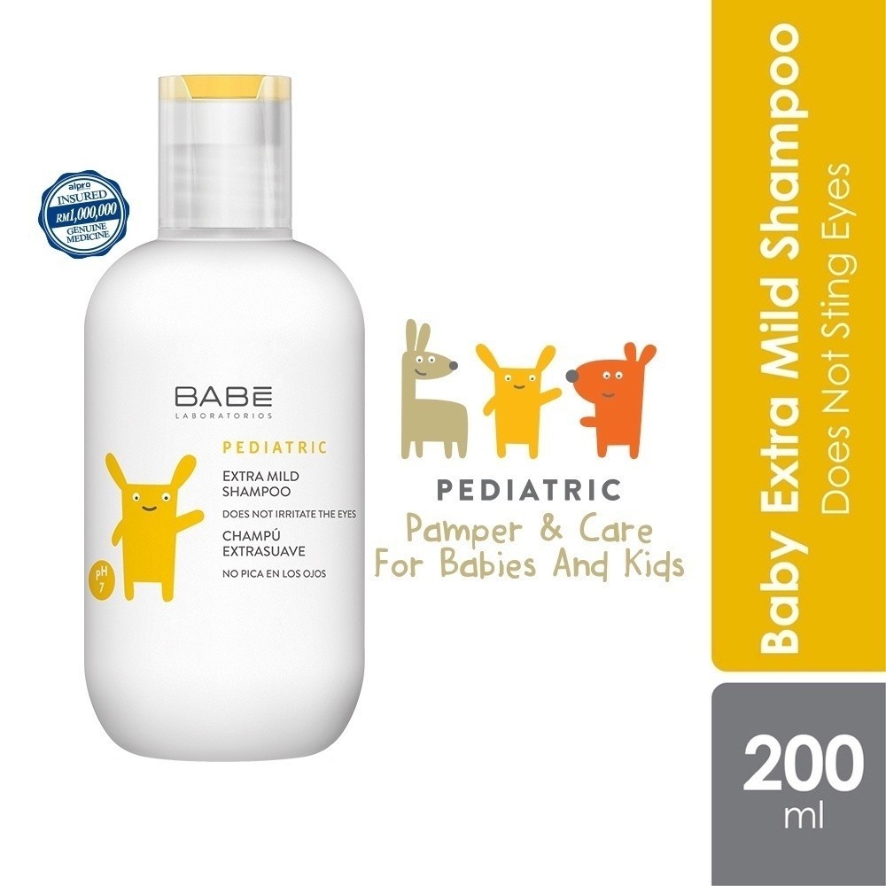 Babe Laboratorios Pediatric Extra Mild Shampoo Does Not Sting Baby