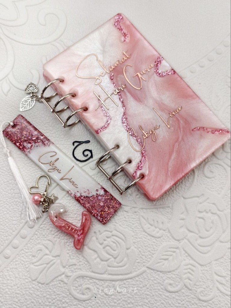 Notebook Resin Luxury set for Teacher's Day Special Gift A5 & A6 Size ...