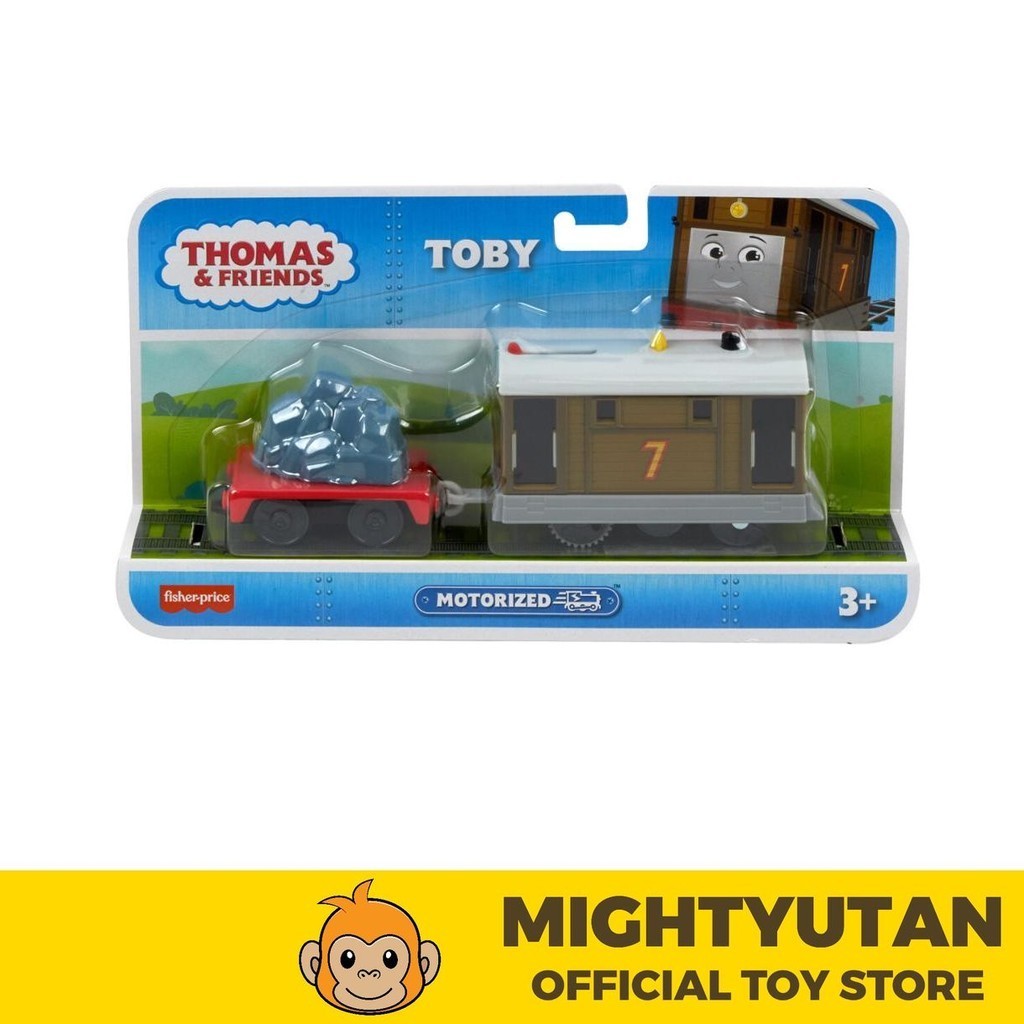 [Original] Thomas & Friends Motorized Toy Train Toby Battery-Powered ...