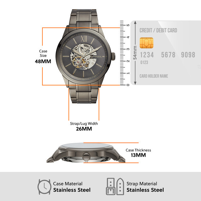 Fossil Flynn Automatic Watch BQ2384 Shopee Malaysia