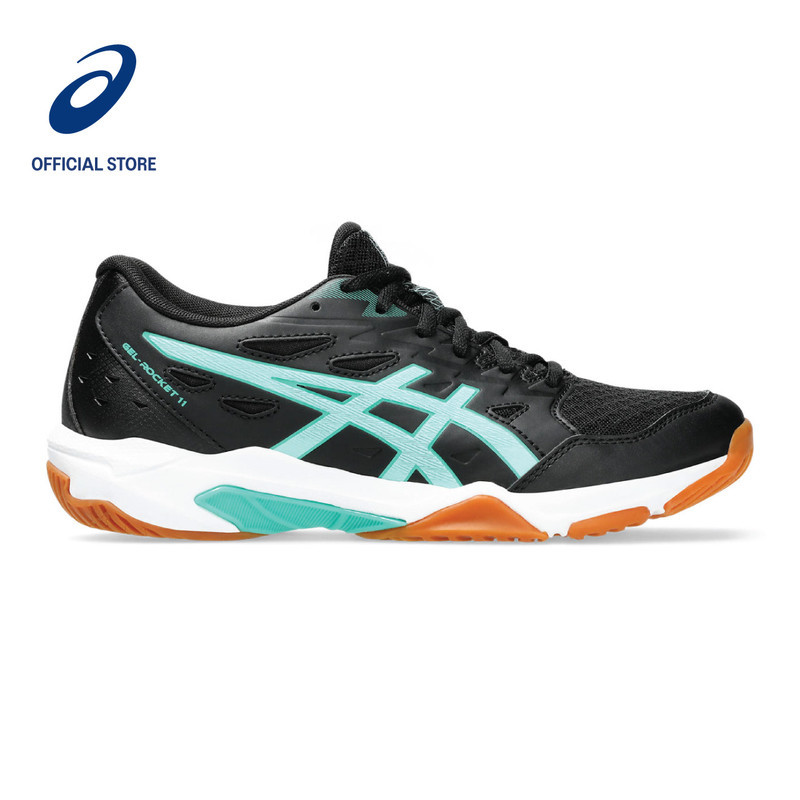 ASICS Gel Rocket 11 Women Indoor Sport Shoes In Black Illuminate Mint Shopee Malaysia