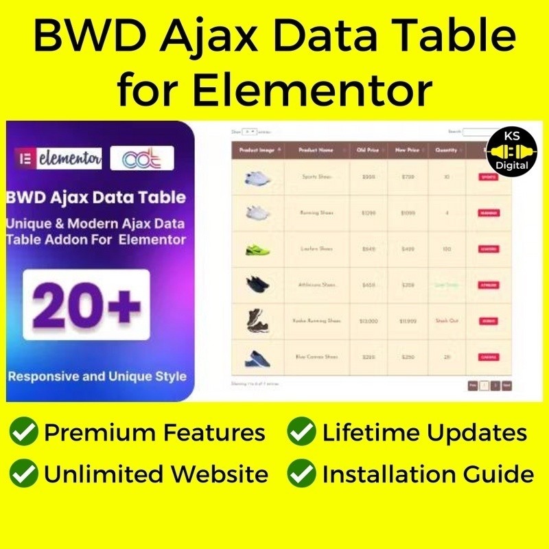 [Latest] BWD Ajax Data Table for Elementor WordPress Plugin (Free ...