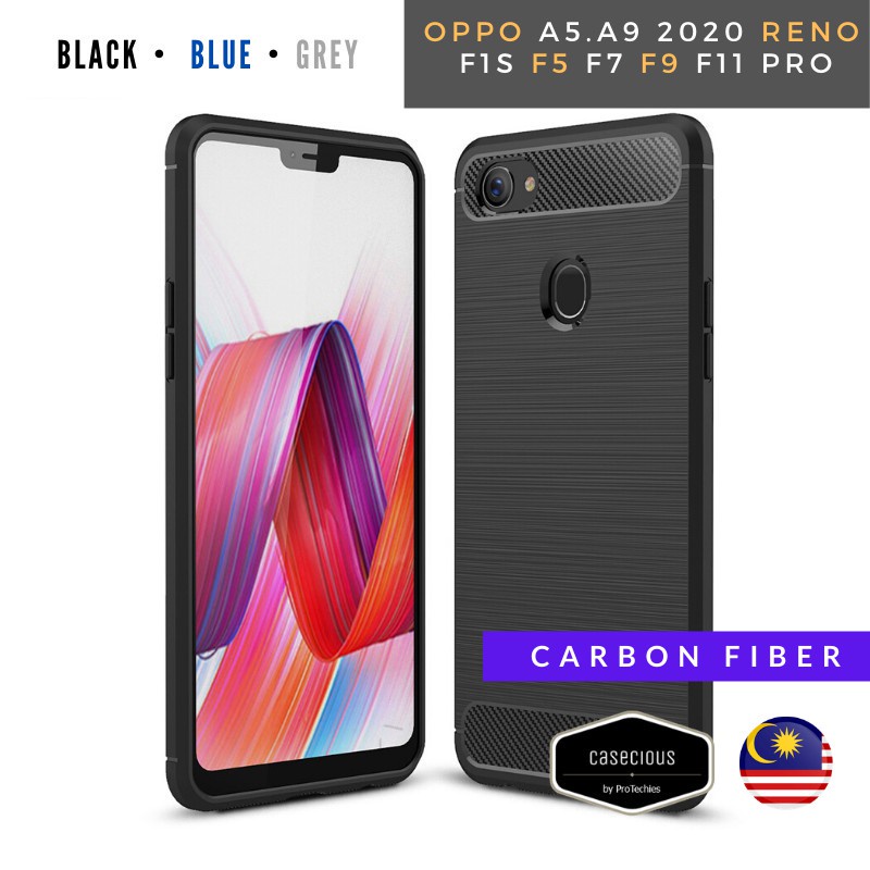 Oppo F1s,F5,F7,F9,F11 Pro,Reno,A5 2020,A9 2020 Carbon Fiber Slim