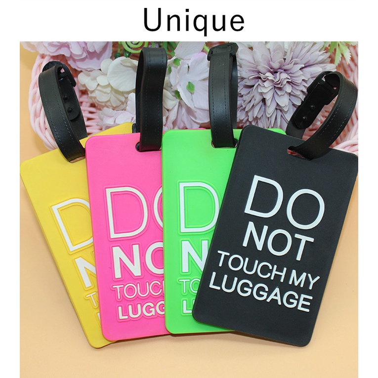 READY STOCK Travel Luggage Tag Plastic Multiple Colors Labels