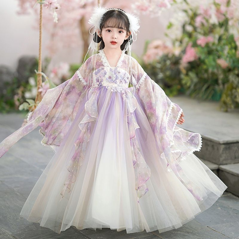 Girl Ancient Style Super Fairy Hanfu Skirt Summer Little Girl Chinese Style  Tang Suit Children Ancient Costume Dress Traditional Costume | Shopee  Malaysia