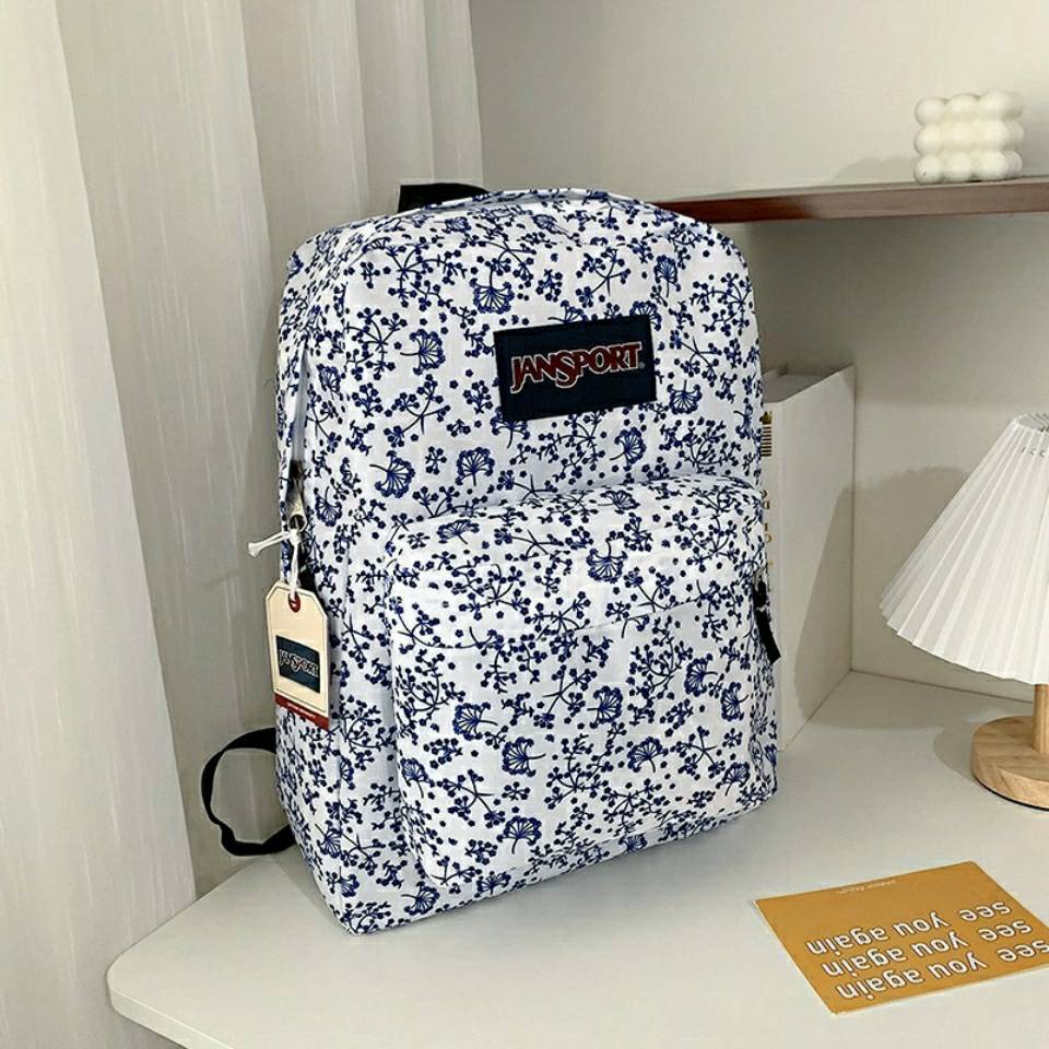 jansport backpack school bag korean style JanSport New Suya Flower