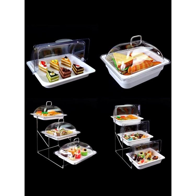 KY& Melamine Multi-Layer Dessert Cake Dim Sum Rack Buffet Food Display ...