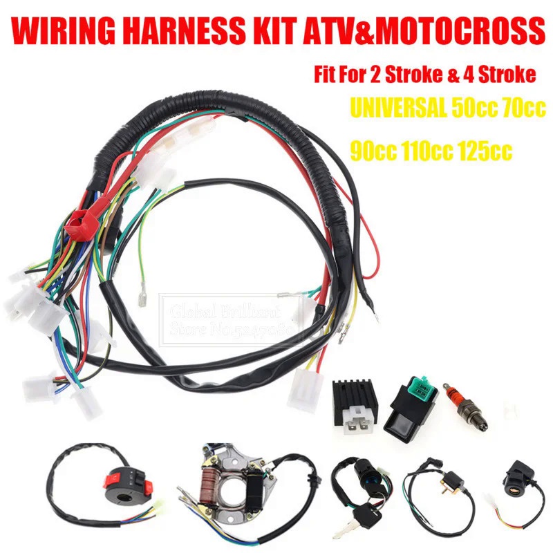 thumbnail image 2 of Electric ATV Wiring Kit – Complete Stator & CDI Harness For 50cc–125cc Quads (6-Month Warranty) 2 of 4