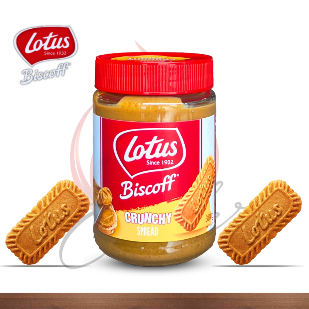 LOTUS Biscoff Crunchy Spread 380gm / Caramelized Biscuit Spread